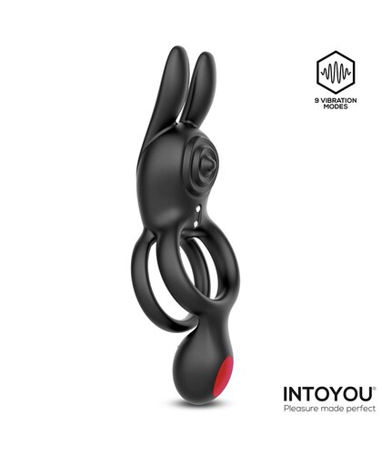 KONNY Anillo vibra con control, 9 modos, estimulación pareja, usb