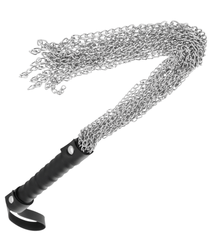 LÁTIGO BONDAGE METAL Fouet bondage en métal avec poignée grip
