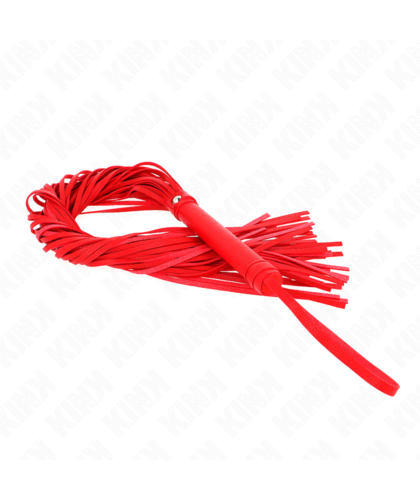 LÁTIGO PVC BLANDO ROJO 70 CM Accesorios BDSM de calidad para placer y control