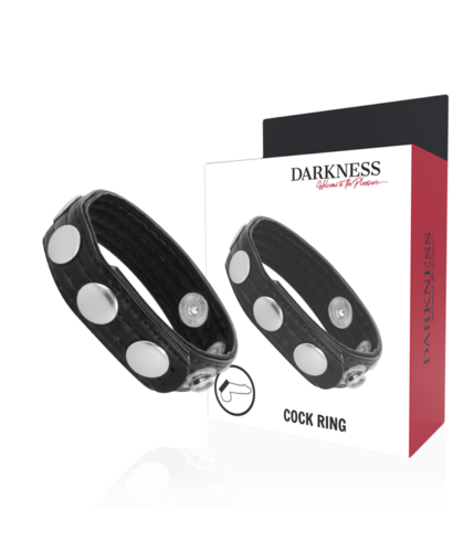 ERECTION RING Adjustable Leather Cock Ring for Long-lasting Pleasure; 5 Settings