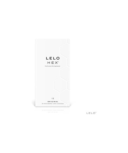 LELO HEX Condoms designed for ultimate strength, thinness, and sensitivity