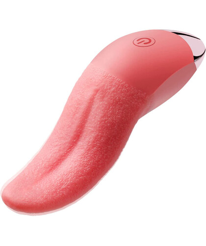 LINGUA VIBRANTE Vibratore elegante, realizzato in morbida silicone medicale, con 9 modalità di vibrazione 