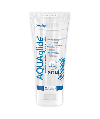 AQUAGLIDE ANAL Lubricante base acuosa, alta calidad, no mancha, sexo anal