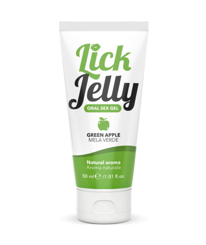 LICK JELLY Gel sensual com aroma frutado. Hidratante, sabor sofisticado.