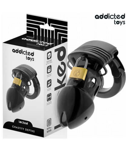 CHASTITY DEPTHS Adjustable Chastity Cage: Safe Control for BDSM