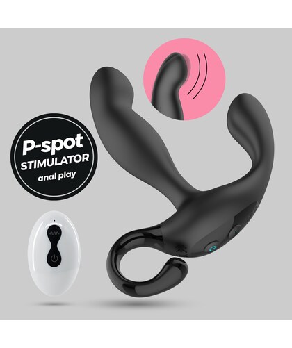 LOKI CRUSHIOUS Massageador prostático recarregável com 20 modos e controlo remoto