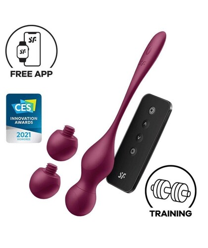LOVE BIRDS Bolas kegel ergonómicas con vibración, pesos y app