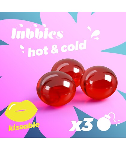 LUBBIES FRIO Y CALOR Bolas de aceite sensoriales que ofrecen contraste de calor y frío