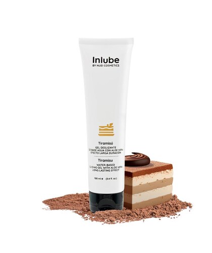 INLUBE TIRAMISU Indulge in a tantalizing experience with our water-based lubricant, offering the irresisti