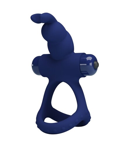 CLIMAX360 Anello vibrante con 10 modalità, stimola coniglietto e testicoli