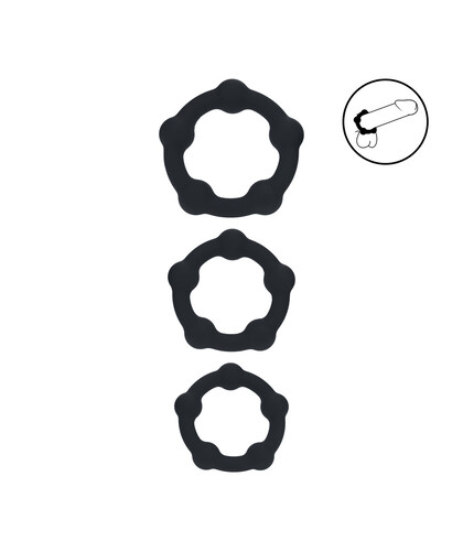 PEROLAS Silicone Ring Set - Enhance Performance and Pleasure