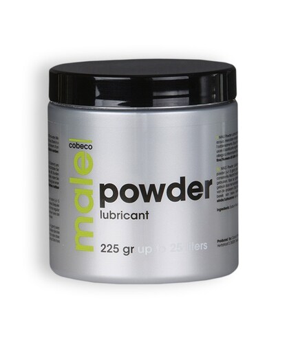 COBECO MALE POWDER Lubrificante em pó que se transforma em gel, perfeito para massagens sensuais.