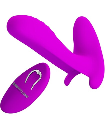 DÚO ÍNTIMO Vibrador discreto com 12 modos, controlo remoto, silicone médica