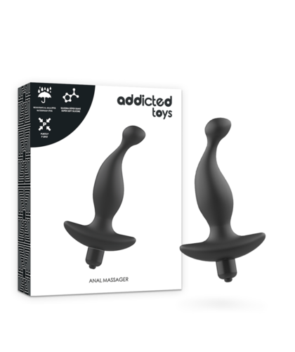 MASAJEADOR ANAL CON VIBRACIÓN Masajeador anal y prostático de silicona premium