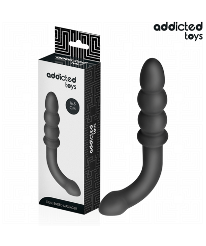 DUAL ENDED Masajeador anal versátil con doble extremo de silicona médica