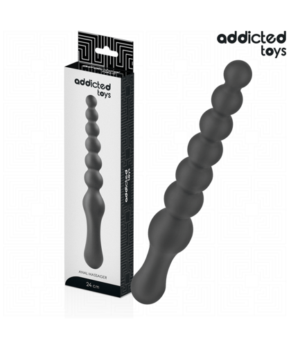 MASAJEADOR ANAL D Masajeador anal hipoalergénico con diseño progresivo único