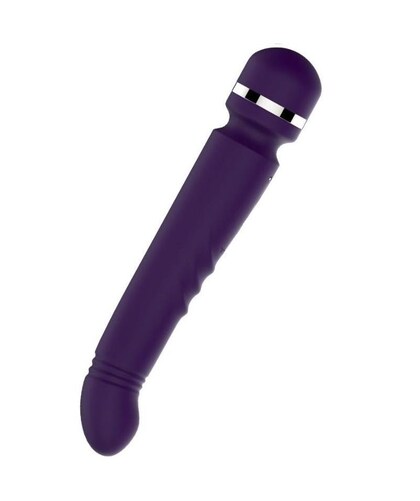 YONI DARK LILAC Vibrador doble con funciones de calor, vibración y rotación