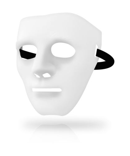 MASKS  SECRET Máscara blanca para juegos sexuales excitantes