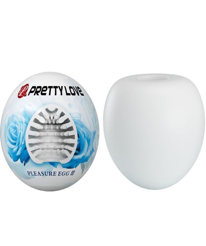 PLEASURE EGG III Masturbador masculino acanalado flexible para mayor placer
