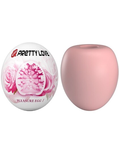 PLEASURE EGG I Ovo de Pretty Love com textura interna estriada para estimulação