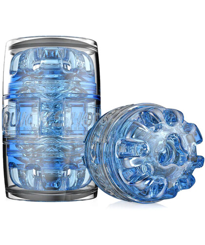 QUICKSHOT TURBO BLUE ICE Masturbador compacto com Turbo Tech para sucção e aderência