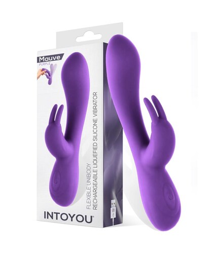MAUVE GLIDE Mauve vibrador unibody silicona líquida usb púrpura
