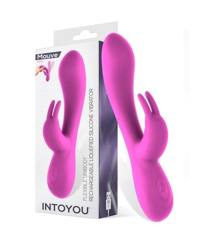 MAUVE BLISS Mauve vibrador unibody silicona líquida