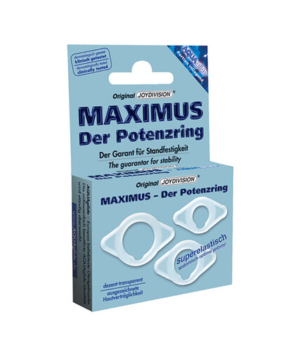 PACK DE ANILLOS MAXIMUS Pack of Extra Small, Small, and Medium Penis Rings