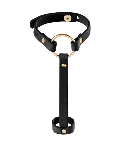 MAZE BRAZALETE Correia ajustável para pulso, estilo BDSM, vegan