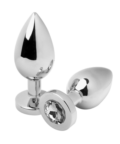 METALHARD SPARKLE Elegant Metal & Crystal Anal Plug, Waterproof & Unisex