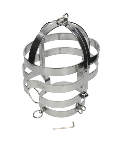 METALHARD  STRAP Máscara bdsm de acero para sumisión extrema