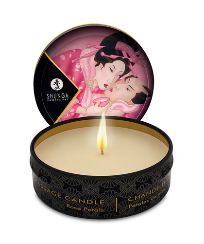 CONJUNTO VELAS SHUNGA Vela que se transforma em óleo para massagens aromáticas