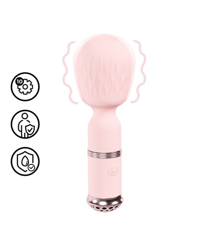 VELOUR Mini varita vibradora potente de 10 modos y motor silencioso