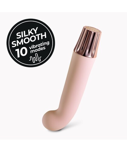 MELLOW GEE Mini vibrador compacto; 10 modos; estimula punto g; recargable