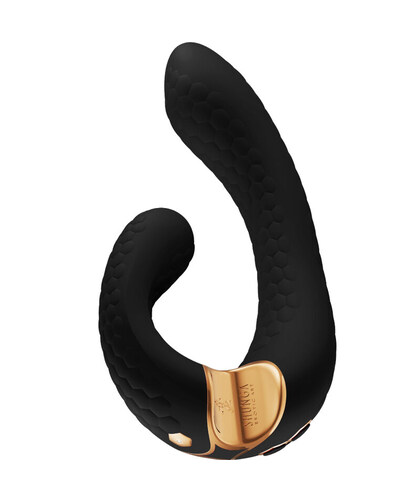 SHUNGA MIYO Vibrador dual elegante, 10 patrones, USB, impermeable