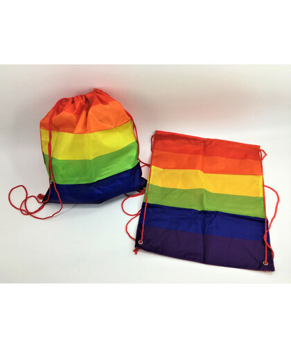SAC À DOS DRAPEAU LGBT+ Sac à dos en nylon avec drapeau de fierté lgbt+
