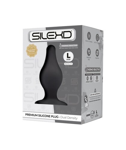 SILEXD PLUG BLACK Explore new sensations with our heat-responsive anal toy, perfect for intimate adventures.