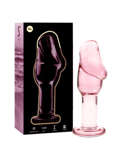 CRISTAL BOROSILICATO 06 Plug anale in cristallo borosilicato di alta qualità