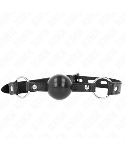 MORDAÇA DE BOLA 4 CM TPE PRETO Mordaças BDSM de alta qualidade para diversão segura