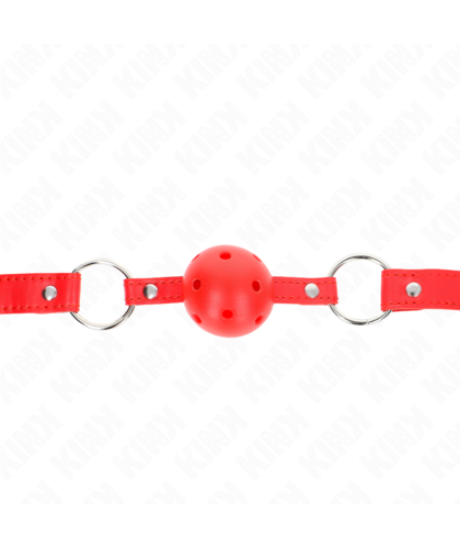 MORDAÇA DE BOLA 4 CM RESPIRÁVEL Mordaças BDSM da KINK: elegantes, confortáveis e seguras