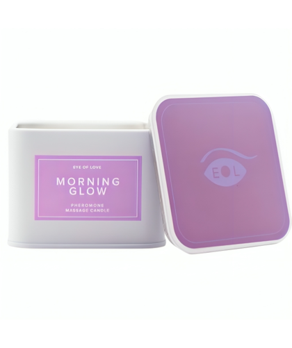CANDLE MORNING GLOW Candela 3 in 1: olio da massaggio, feromoni e fragranza