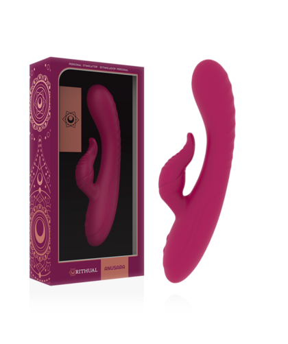 ANUSARA DUAL Vibrador dual de silicona médica, 10 modos, recargable