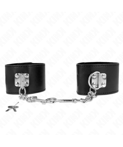 ALGEMAS PARA PULSO COM FECHO DE CADEADO Algemas BDSM da KINK: conforto, segurança e estilo