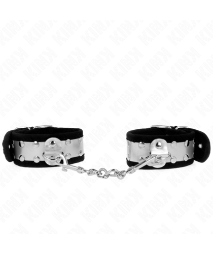 PULSEIRAS FINAS PRETO / PRATA Algemas BDSM: estilo, conforto, controlo e funcionalidade