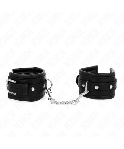 PULSEIRAS PRETAS COM FIVELA D Algemas BDSM: Conforto, Estilo, Controlo e Durabilidade