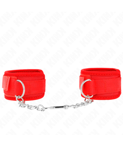 MUÑEQUERAS NEOPRENO ROJO 42 X Muñequeras BDSM: estilo, comodidad y control asegurado