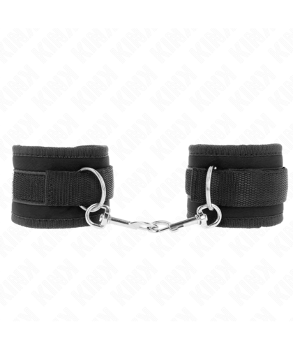 PULSEIRAS DE NÁILON PRETAS MODELO Algemas BDSM da KINK: estilo, conforto e controlo