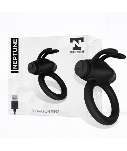 NEPTUNE VIBE Anello vibrante elegante, con 10 modalità di vibrazione, impermeabile e ricaricabile via U