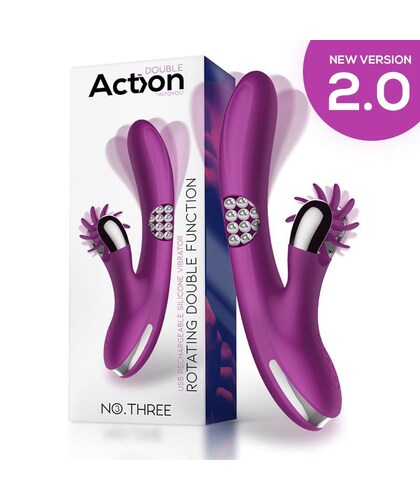 NO THREE TWIST Découvrez le No. Three : un rotador vibrant avec des billes rotatives à 360º et une roue s