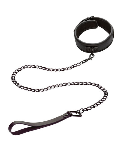 NOCTURNAL COLLAR AND LEASH CUER Experience the thrill of light BDSM with our sophisticated collar and leash set. Perfectly